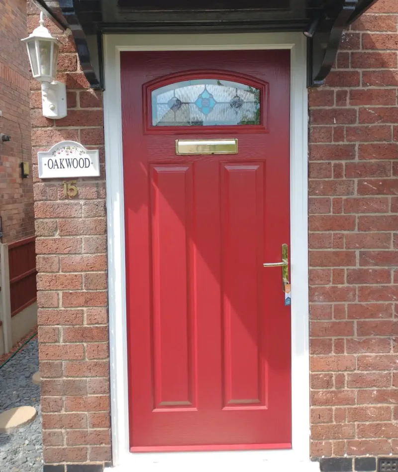 Composite front door installation in Leicester by CW Doors & Windows
